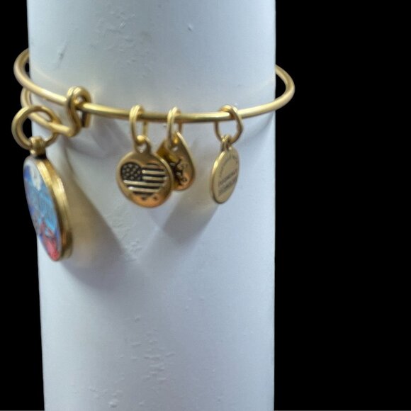 Alex And Ani Ocean City Maryland Beach Bangle Bracelet Summer Nautical NWT - Picture 4 of 9